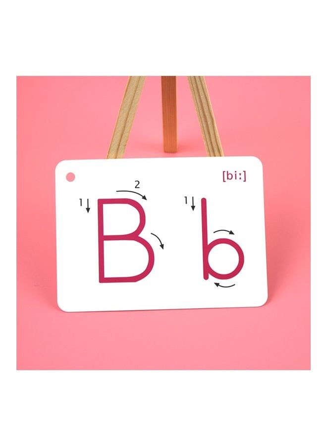 NIBEMINENT 26 Letter English Handwritten Montessori Early Development Learning Educational Toy With Buckle 8.1 x 5 0.7cm - Image 3