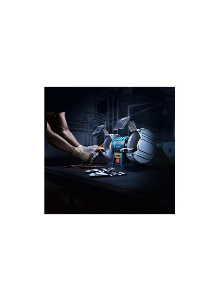 بوش ماكينة جلخ بوش GBG 60-20، 8 بوصة، 600 وات، 3600 لفة/الدقيقة - أداة ثابتة قوية لورش العمل - Image 3