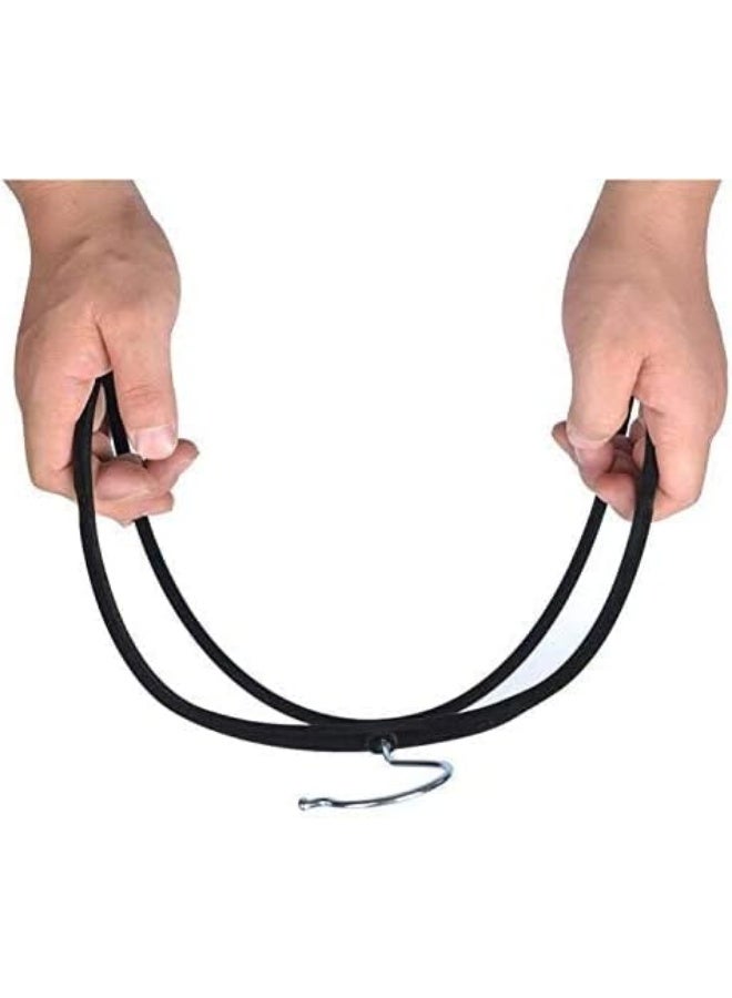 Red Dot Gift® 50-Pack Black Non-Slip Velvet Hangers 44.5cm With 360 Degree Rotatable Hook - Durable & Slim - Non Slip Hangers for Coat Hangers - Pant Hangers - Image 4