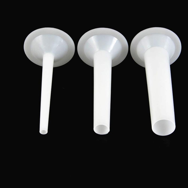 esowemsn A Set of 3pcs Plastic Sausage Stuffing Tubes Manual Sausage Stuffer Funnels for Meat Grinder Funnel Attachment Kit Food Grade Meat Grinder - Image 1