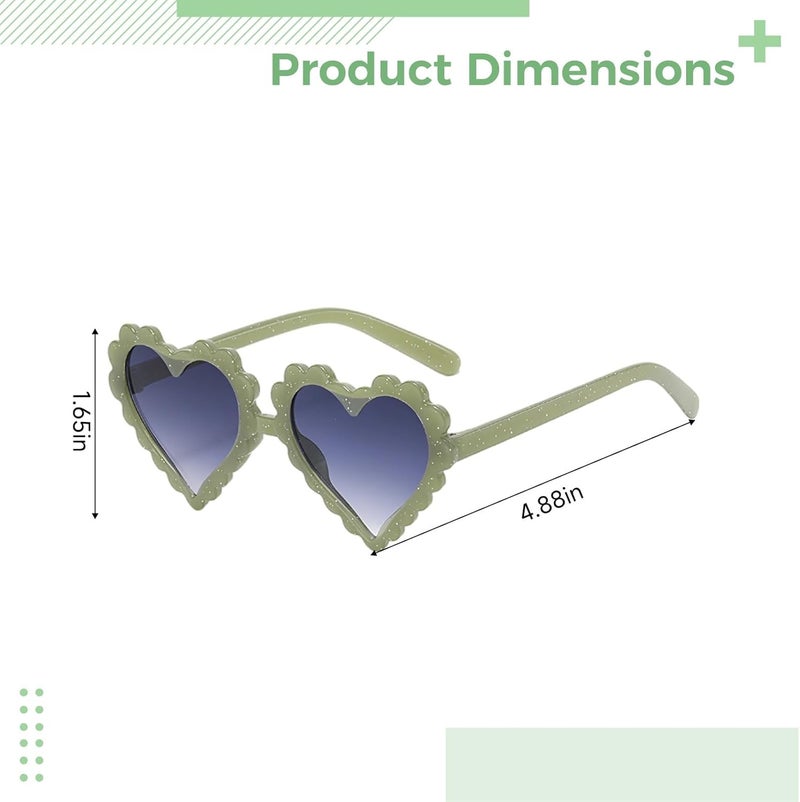 Party Eyeglasses For Kids With Heart-Shaped Frame, Fashion Plastic Sunglasses - Image 4