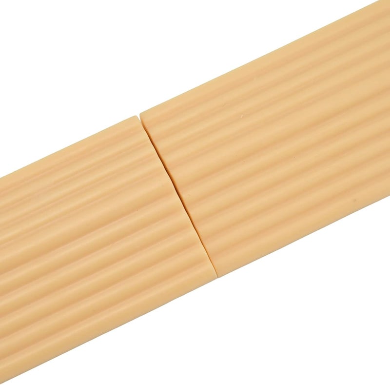 Universal Sweeper Door Sill Rubber Threshold Protector, 4PCS Free Assembly, Durable Non Slip Design - Wear Material, Adjustable Fit for Wheelchairs and Scooters (Beige) - Image 3