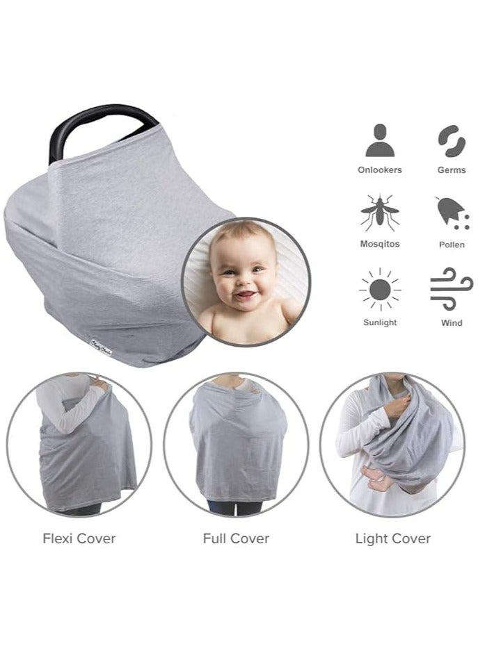 Moro Moro Baby Nursing Cover & Car Seat Cover – 360° Protection & Multi-Use - Image 3