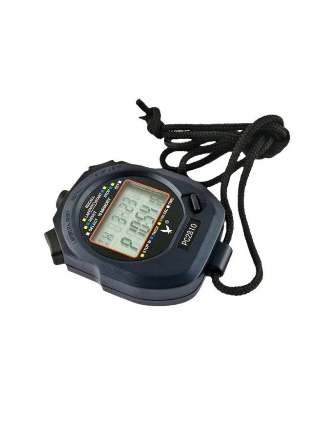 Generic Stopwatch Timer Tianfu PC2810 Referee 10 Channels 60 Track And Field Training Running Electronic Watch Countdown-Display Accuracy:PC2810  - Image 5