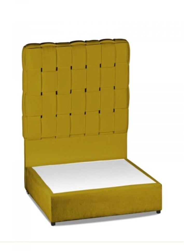 هاوس ون نارا| هيكل سرير من المخمل 120x200 سم - ذهبي - Image 2