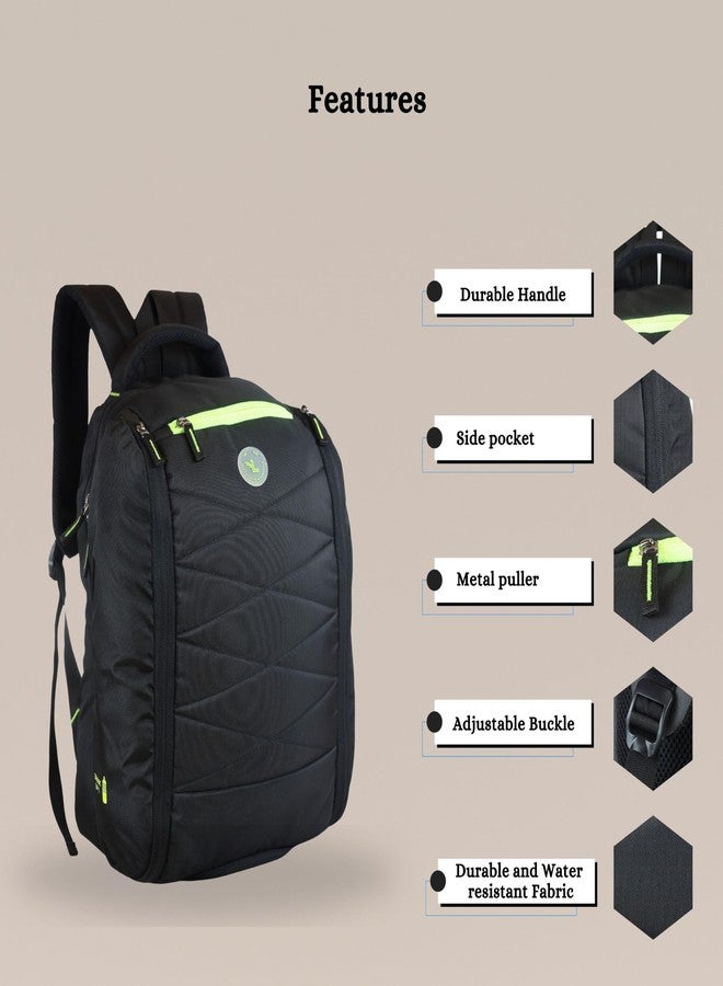 Ligo Medanta spacious/large laptop backpack Black Laptop Backpack for Men & Women | Stylish School Bag, Office Backpack, Travel Backpack with Multiple Compartments - Image 5