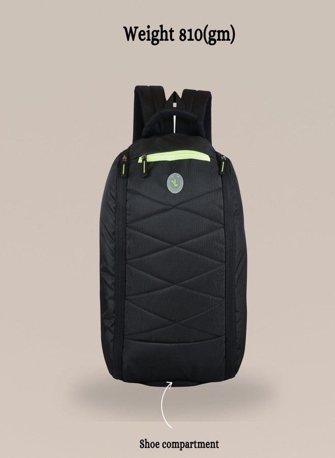 Ligo Medanta spacious/large laptop backpack Black Laptop Backpack for Men & Women | Stylish School Bag, Office Backpack, Travel Backpack with Multiple Compartments - Image 4