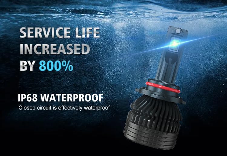 MACBOT Combo Whiite Led Headlight Bulb for Altroz alturas kwid tiber with 2 Year Replacement Warranty(1 Pair each of H7 and H1 300 +300 Watt 12 Volt) - Image 4