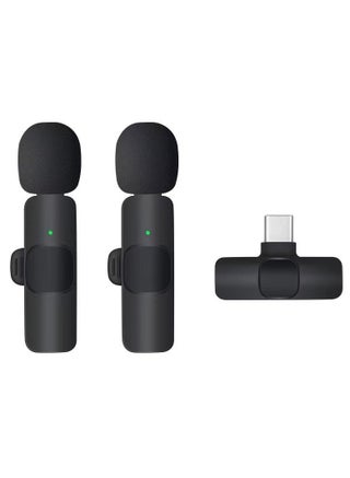 Wireless Lavalier Microphone for Type-C Phone- Plug-Play Wireless Mic with 2 Microphone for USB-C Android Phone and iPhone Video Recording- Interview- Vlog- Auto Sync and Noise Reduction- 2.4 GHZ - pzsku/ZDE0D52A869BCFDAA3196Z/45/1748515212/8ffb0852-478d-47dc-8463-bd0b3dc3d2ea