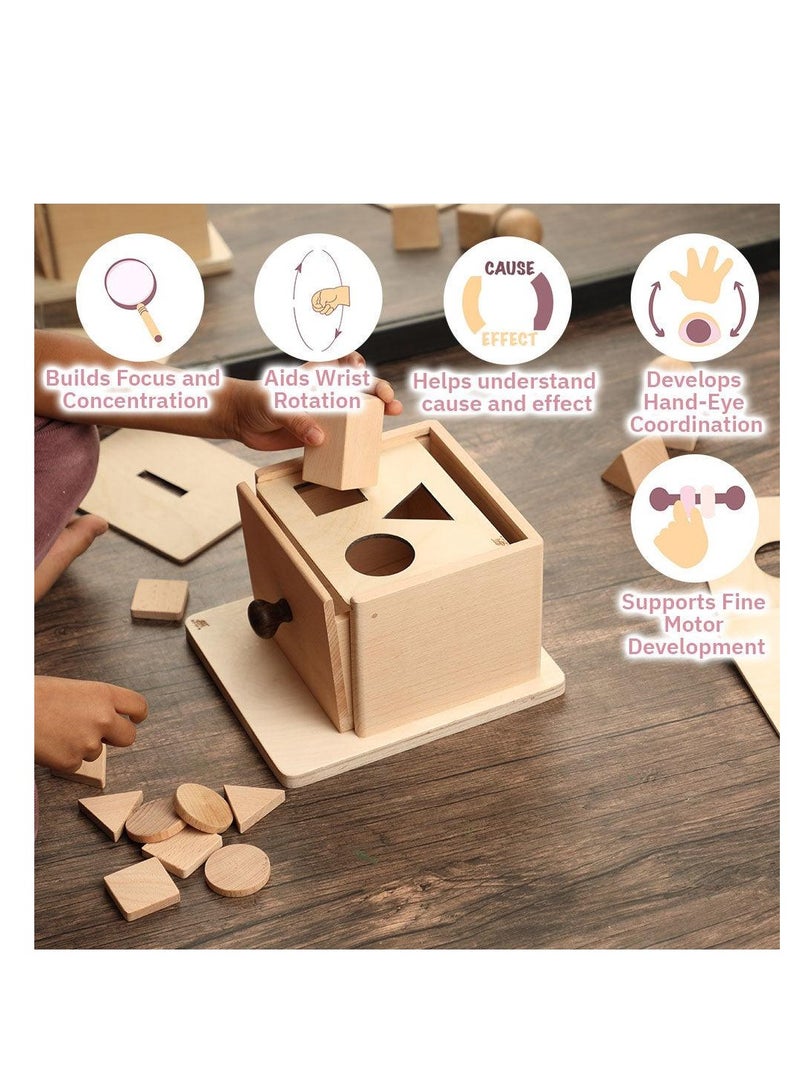 Ariro PERMANANCE BOX SET- Shape Sorting Cubes for Kids, Colorful Wooden Blocks, Toddler Learning Toy  - Image 2