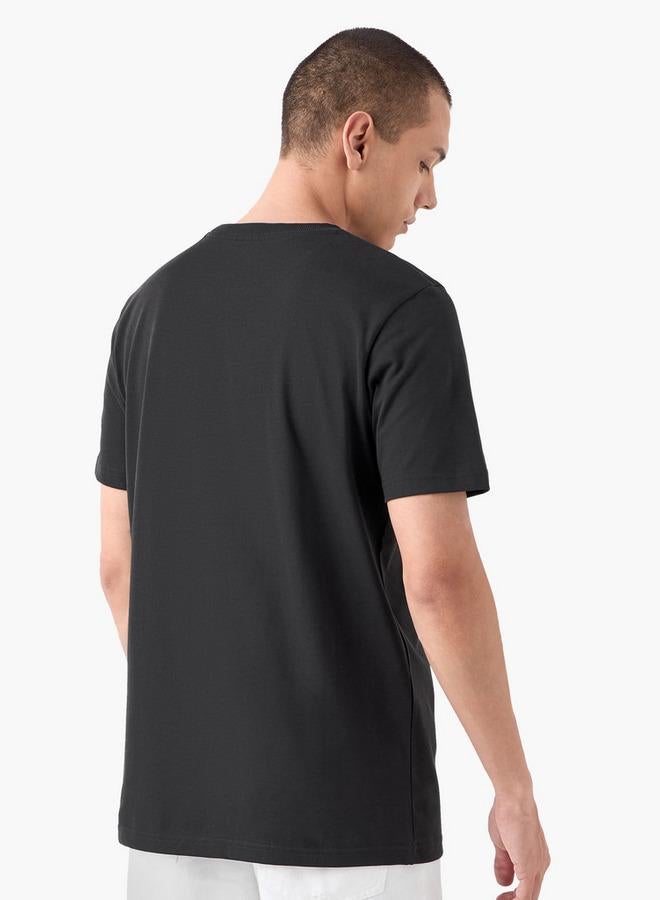 SP Characters Godfather Print T-shirt with Crew Neck - Image 3