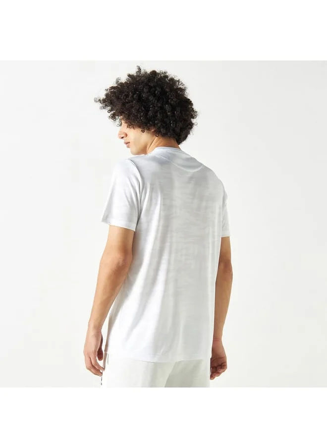 Kappa Kappa Logo Print Crew Neck Performance T-shirt