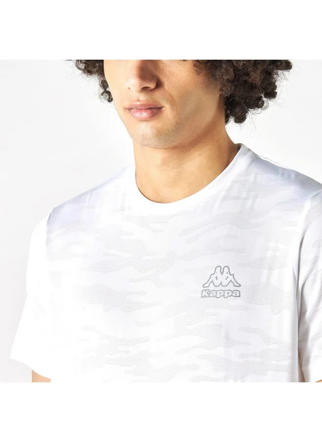 Kappa Kappa Logo Print Crew Neck Performance T-shirt