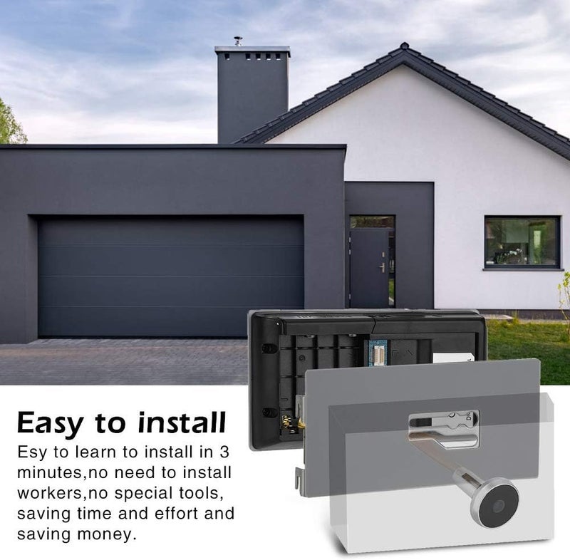 klarako Home Video Door Eye Viewer Security Camera Visual Door Electronic Cat Eyes 3.5" Digital LCD 120 Degree Peephole Viewer Photo Visual Monitoring (#01 Door Viewer) - Image 4