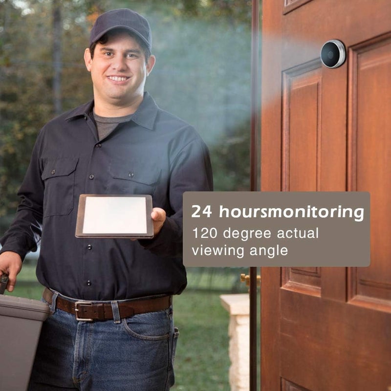 klarako Home Video Door Eye Viewer Security Camera Visual Door Electronic Cat Eyes 3.5" Digital LCD 120 Degree Peephole Viewer Photo Visual Monitoring (#01 Door Viewer) - Image 2