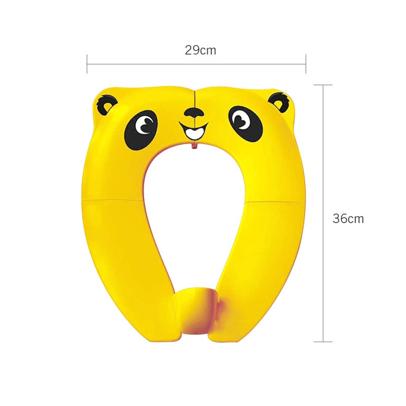 Portable Foldable Baby Potty Seat Baby Toilet Seat with Ergonomical Design Cute Pattern for Standard Toilet Travel Home Use Baby Toddlers - Image 2
