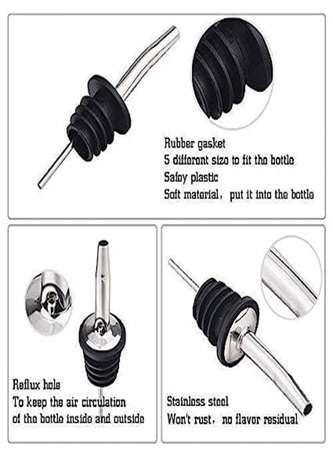 Devanjana™ Professional Bar Set Boston Shaker with Japanese Jigger 30 60 ml Stainless Steel Mudler,Bottle Pourer Bartender Tool Kit 6 Pcs Set - Image 5