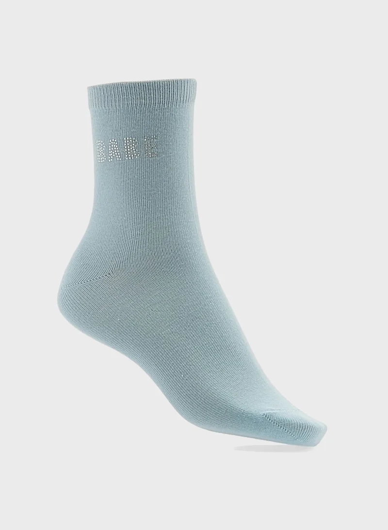 MONKI Knitted Crew Socks