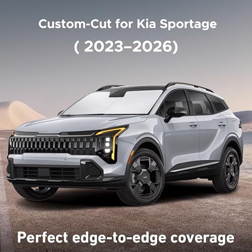 EcoNour Windshield Sunshade Compatible for Kia Sportage NQ5 20232024 2025 2026 Sun Visor for Front Windshield Window Sun Shade Cover UV Heat Blocker Protector Car Accessories - Image 3