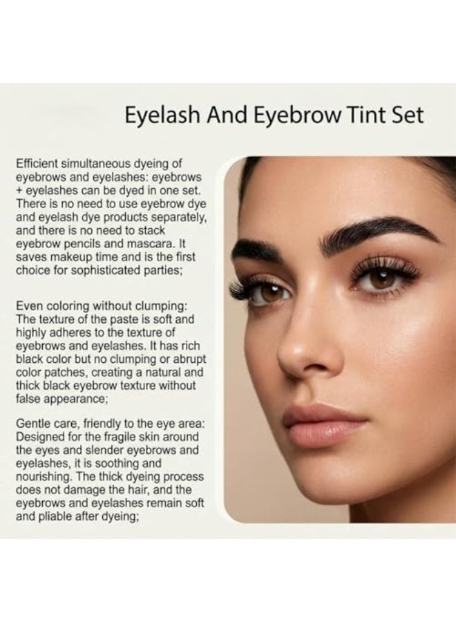 zephoco Eyelash & Eyebrow Tint Kit, Instant Eye Brow Tint Set, Eyebrow Dye Kit for DIY, Easy to Use for Beginner, Natural Results, صبغة حواجب (light brown) - Image 5