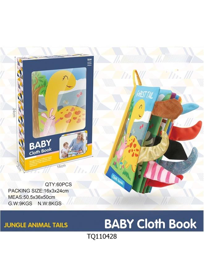 Baby Cloth Book Baby Tear-proof Three-dimensional Tail Ringing Paper Educational Toys Mother And Baby Toys 