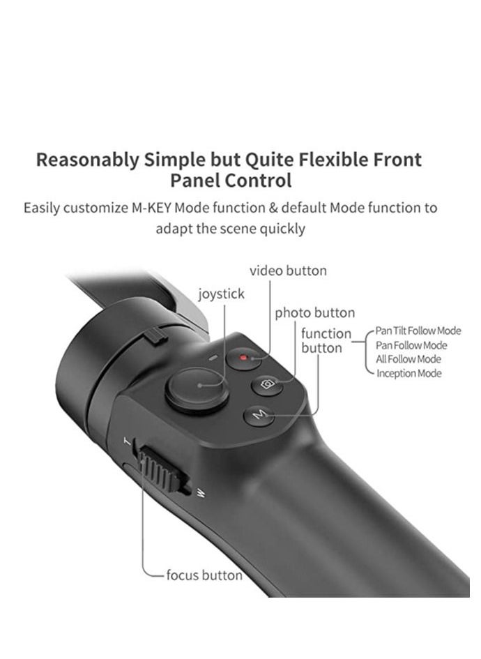 Generic - Official VLOG Pocket 2 3-Axis Smartphone Gimbal Stabilizer for iPhone 11 PRO MAX 12 Pro X XR XS Android Phone Vlog YouTube Video Timelapse Original - Image 1