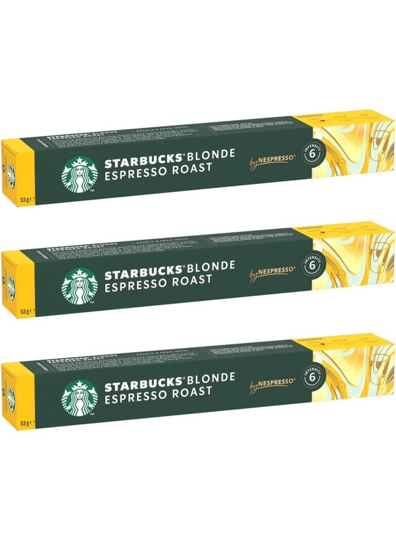 ستاربكس كبسولات قهوة ستاربكس من نسبريسو - بلوند إسبريسو روست (تحميص فاتح) - Image 1