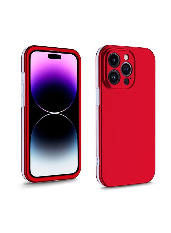 S-TOP Case For iPhone 14 Pro Max Two Color Full Protective 3-in-1 Phone Case - Image 1