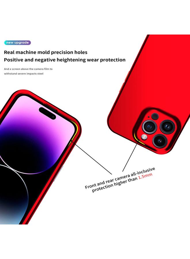 S-TOP Case For iPhone 14 Pro Max Two Color Full Protective 3-in-1 Phone Case - Image 5