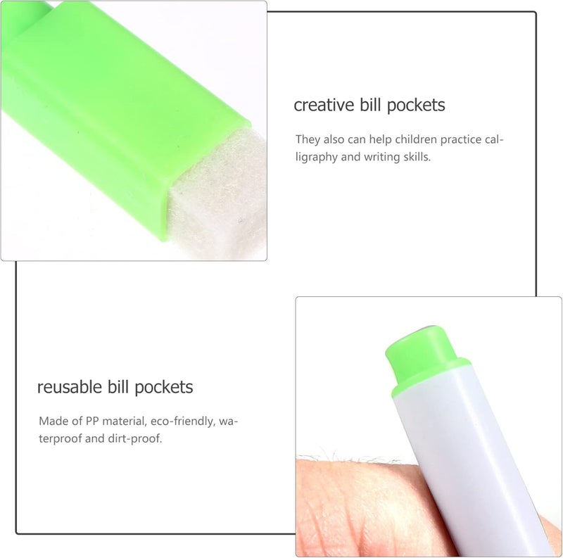1set Crocodile-Shaped Dry Erase File Bags with Reusable Markers Covers for and Office Organization - Image 5