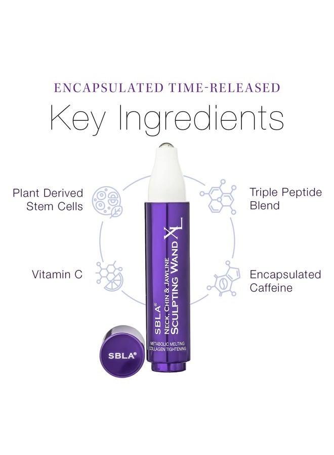 SBLA Neck, Chin & Jawline Sculpting Wand XL – Melts Neck Fat Under The Chin & Along Jowls, Lifts & Sculpts The Entire Area & Reduces Lines, Boosts Collagen Production - Image 5