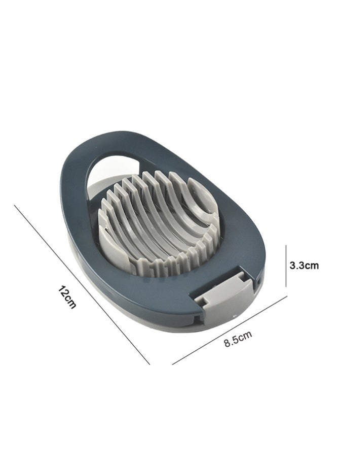 Fasola Egg Slicer, Stainless Steel Wire Egg Cutter for Hard Boiled Eggs and Soft Fruits, Compact Kitchen Tool with Ergonomic Handle (Gray-Green) - Image 2