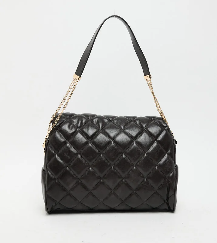 ان كلاين Anne Klein Women’s Black Quilted Handbag with Chain Strap