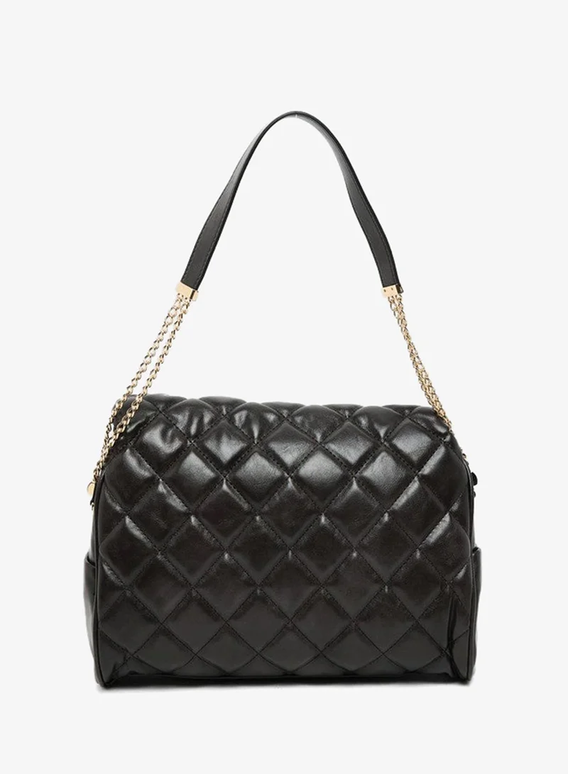 ان كلاين Anne Klein Women’s Black Quilted Handbag with Chain Strap