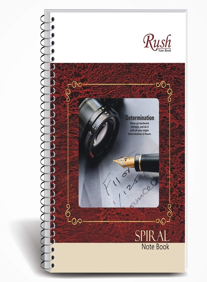 RUSH NOTE BOOKS Rush Premium A4 Size 500 Pages Spiral Notebook Ruled | 500 Pages Spiral Notebook | 500 Pages Notebook Ruled Register Note Books - Image 1