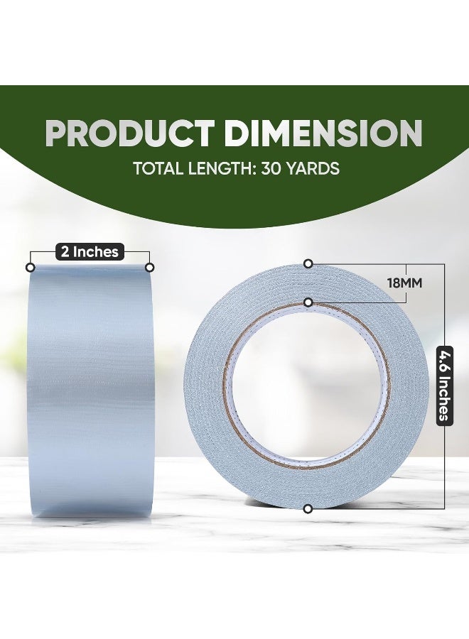 MOMENT 2 Rolls Duct Tape | 2 Inches X 30 Yards Strong Adhesive Silver Tape For Packing, Kitchen Home, Office, Indoor & Outdoor Use - Image 2