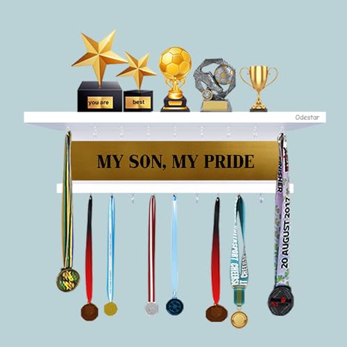 Odestar Large Medal; Holder- My Son My Pride- White - Image 2
