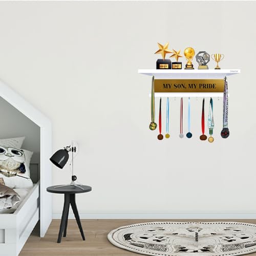Odestar Large Medal; Holder- My Son My Pride- White - Image 1