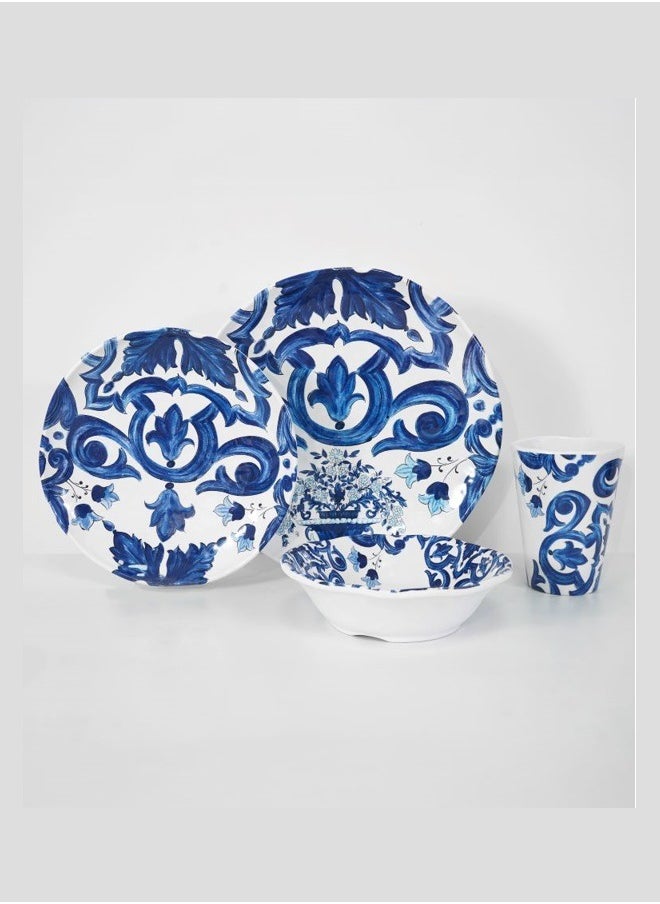 Roomours - Scultura Majolica Melamine Dinner Set for 12 People-48 Pieces - Image 1