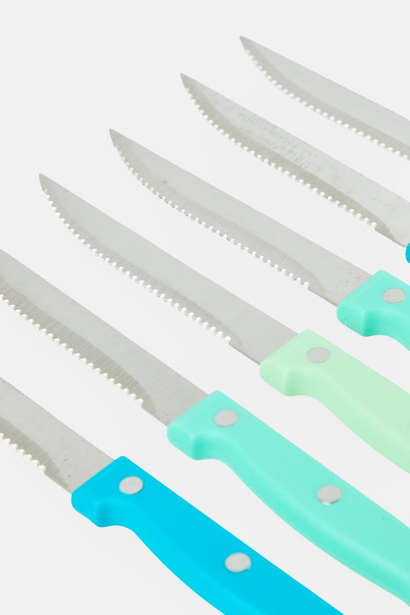 Core Kitchen 6 Pieces Steak Knives Set, Multicolor - Image 3