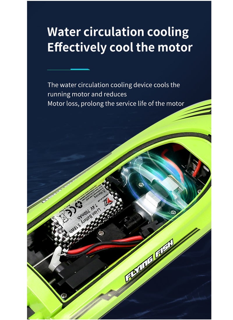 Victory - Hj811 Fast Speed RC Boat 20+MPH Electric Racing Boat Hobby RTR Adults Kids Outdoor Toy - Image 1