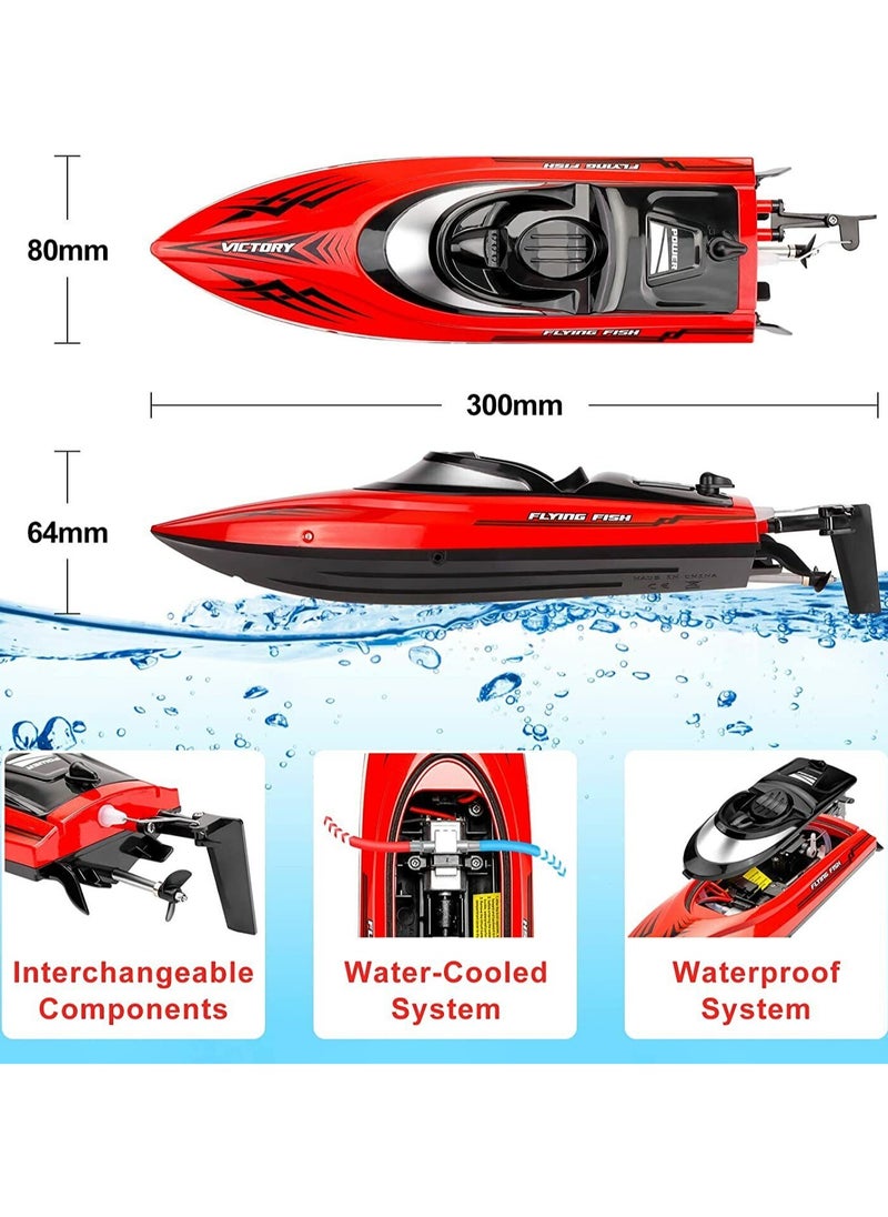 Victory - Hj811 Fast Speed RC Boat 20+MPH Electric Racing Boat Hobby RTR Adults Kids Outdoor Toy - Image 1