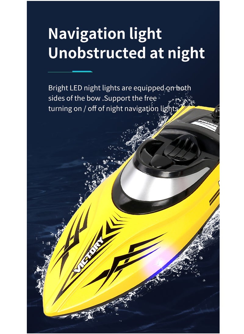 Victory - Hj811 Fast Speed RC Boat 20+MPH Electric Racing Boat Hobby RTR Adults Kids Outdoor Toy - Image 1