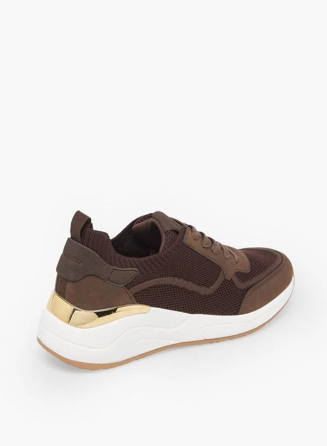 Flora Bella By Shoexpress BROWN Women Lace-Up Ankle Sneakers for Women | Best Price UAE