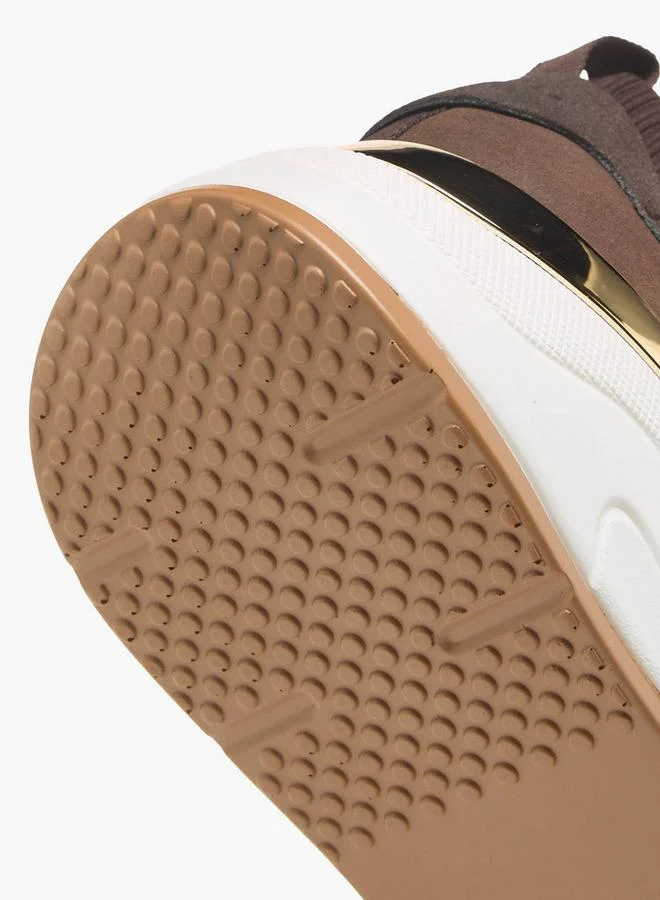 Flora Bella By Shoexpress BROWN Women Lace-Up Ankle Sneakers for Women | Best Price UAE