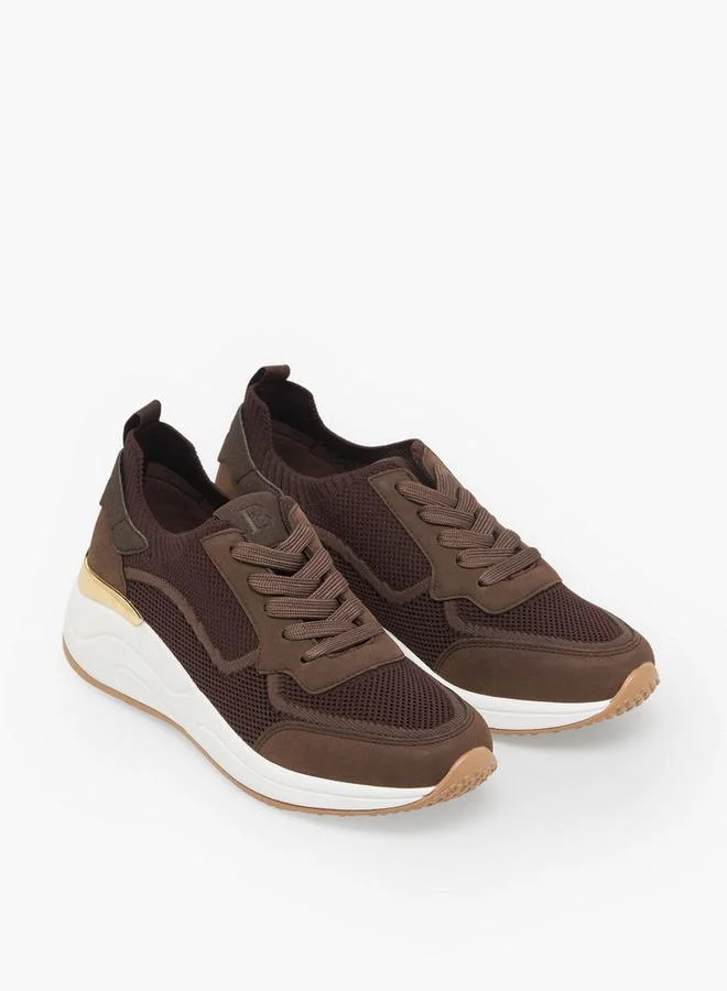 Flora Bella By Shoexpress BROWN Women Lace-Up Ankle Sneakers for Women | Best Price UAE