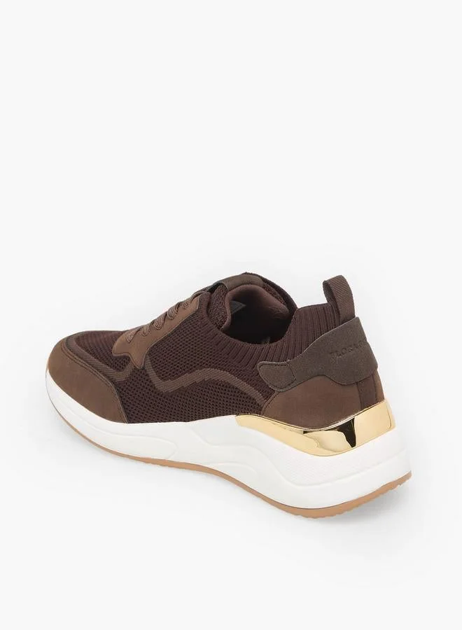 Flora Bella By Shoexpress BROWN Women Lace-Up Ankle Sneakers for Women | Best Price UAE