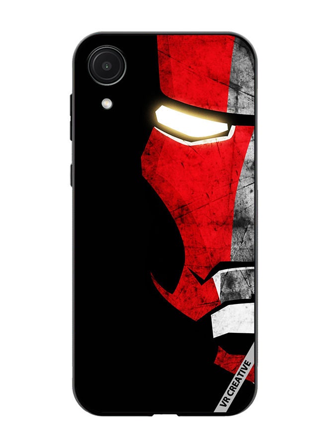 VR CREATIVE Protective Case Cover For Samsung Galaxy A03 Core Half Face Iron Man Design Multicolour - Image 1