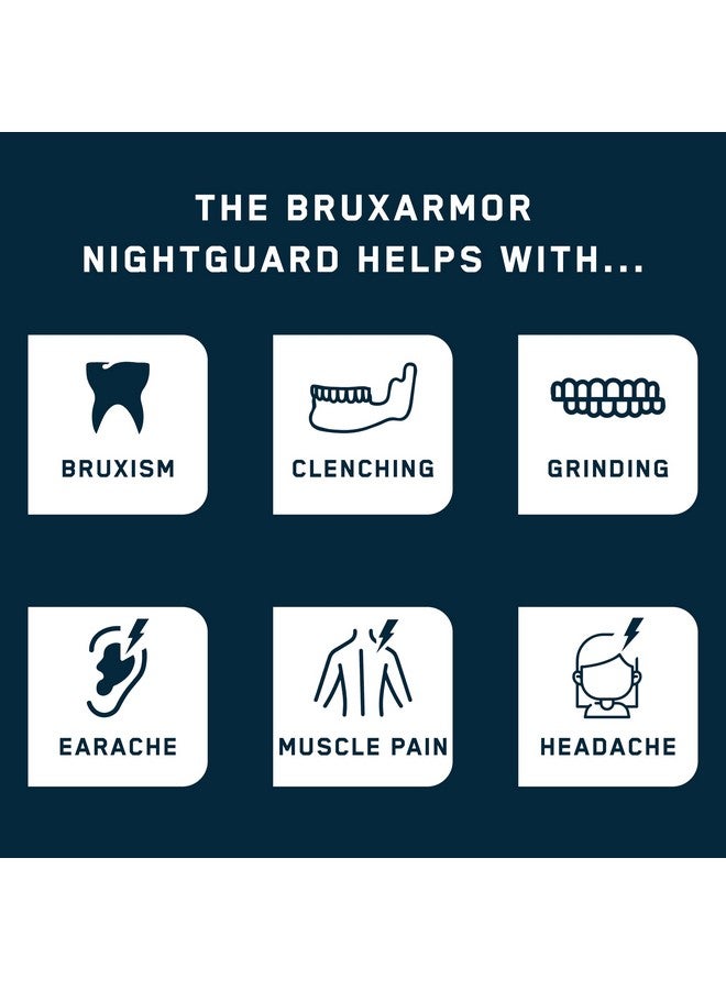 CUSTMBITE BruxArmor Nightguard - Bruxism Mouth Guard for Bruxism Relief and Grinding Relief, Professional Custom Fit Brux Night Guard, 2 Pack (Clear) - Image 2