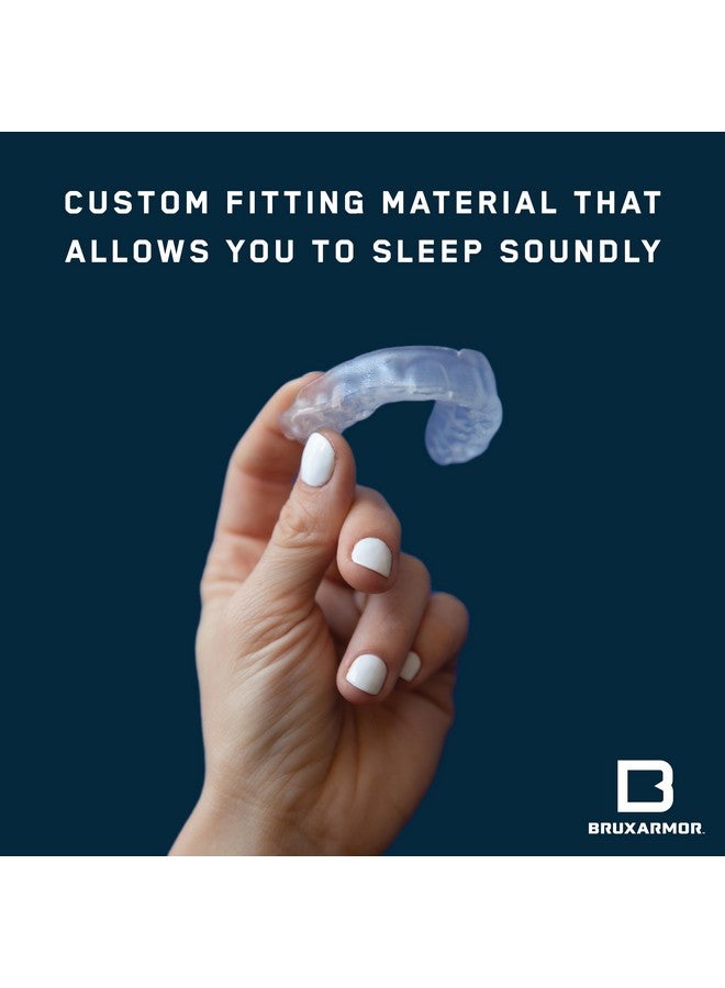 CUSTMBITE BruxArmor Nightguard - Bruxism Mouth Guard for Bruxism Relief and Grinding Relief, Professional Custom Fit Brux Night Guard, 2 Pack (Clear) - Image 3